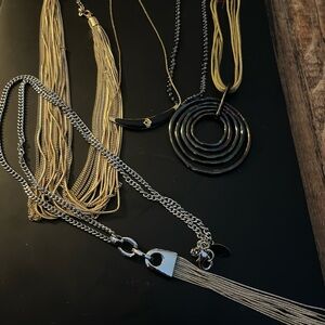 Gold and Silver Necklace Set